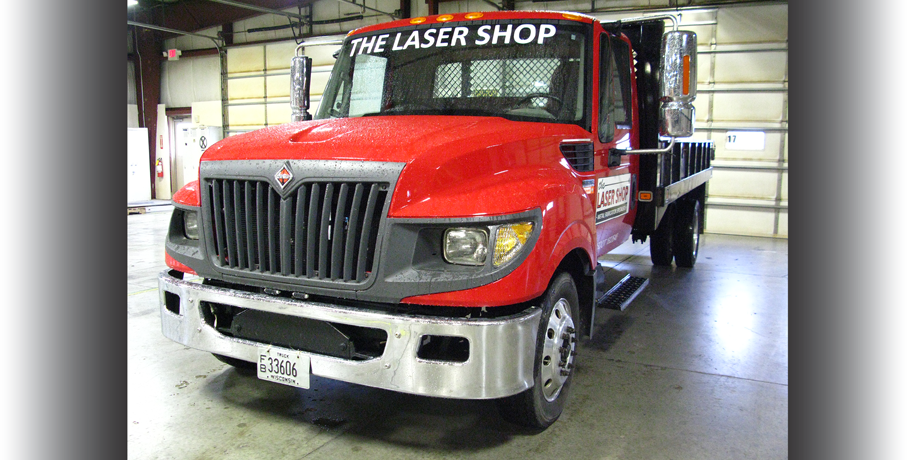 The Laser Shop Delivery Truck